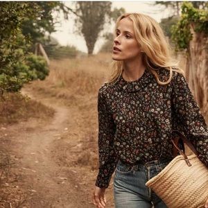 NWT Doen Plum Top Campagne Floral, XS